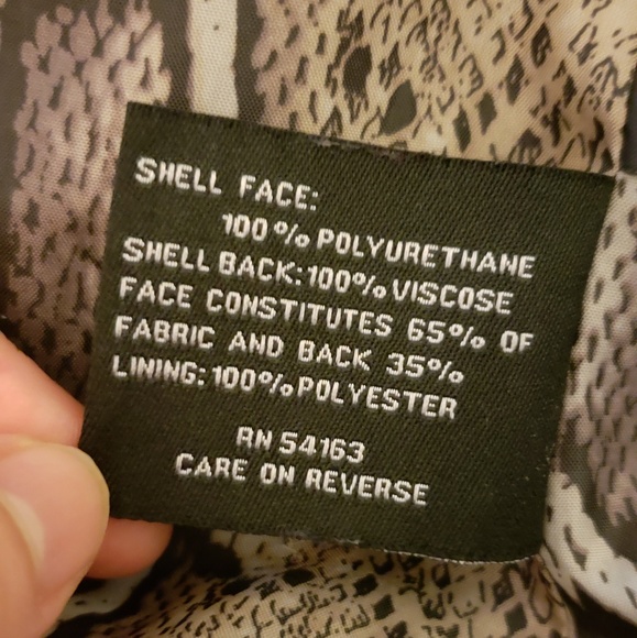 Black Rivet Leather Jacket - Picture 3 of 3